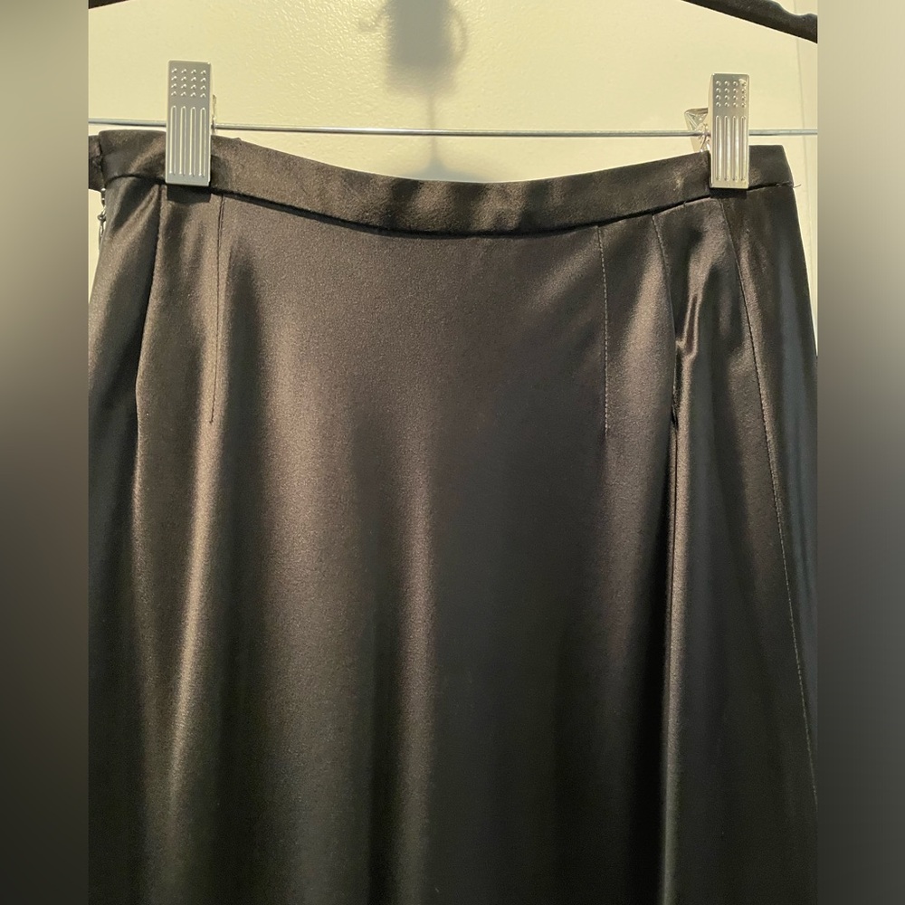 Ann Taylor Black Satin Maxi Skirt - Picture 7 of 15